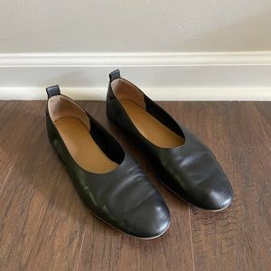 Everlane Day Glove Flats Black Leather Size 9